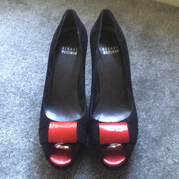 **STUART WEITZMAN PEEP TOE PUMPS** - Picture 2 of 5